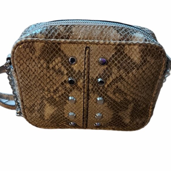 Michael Michael Kors snakeskin studded mini bag - Picture 3 of 10